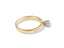 Gold engagement ring with diamond solitaire and accent diamonds, Golden Promise design