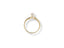 Gold engagement ring with a solitaire diamond from the Golden Promise collection