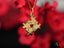Gold puzzle piece heart pendant from Golden Puzzle Autism Awareness collection