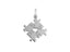 Silver puzzle piece pendant with heart cutout for Autism Awareness and Golden Puzzle
