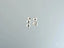 Pair of 5mm ball earrings in 18K White Gold from the Golden Sphere collection