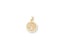 18k gold Árvore da Vida pendant with a tree of life design and crystal accents