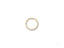 Elegant 18k yellow gold ring with small diamonds along one edge for a refined touch