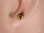 Gold Ladybug Earrings with Colorful CZ in Certified 18k Solid Gold Art Gold Jewelry