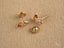 Gold butterfly earrings from the adorable Lucky Cat 18k Gold Earrings collection