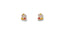 Adorable Lucky Cat 18k Gold Earrings featuring a charming pair of cartoon cat designs