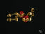 Stunning 18k Gold Ladybug Earrings designed to bring good luck and charm