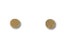 Luxe Brilliance 18K Yellow Gold Pave CZ Stud Earrings elegantly displayed in golden hue