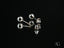 Silver ball stud earrings from LuxeSphere certified 18k solid gold jewelry collection