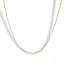 Delicate 14k gold box chain necklace with a simple, elegant design