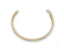 Delicate gold and pearl necklace with spherical beads and 18k gold lobster clasp