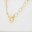 Luxury 18k gold necklace with interwoven zirconia links from Art Gold Jewelry.