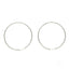 18k white gold hoop earrings by Art Gold Jewelry, minimalist design, timeless elegance.