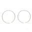 18k White Gold Hoop Earrings with minimalist design and polished finish.