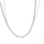 Luxury 18k white gold chain necklace featuring delicate fine links in an elegant style