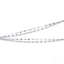 Delicate 18k white gold chain necklace with small oval links, elegant 17.5-inch style