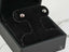 Midnight Elegance Black Pearl Stud Earrings in a luxurious black display box