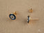 18k Gold Evil Eye Stud Earrings, a stunning piece of art gold jewelry for mystic protection