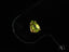 Pear-shaped Peridot Radiance earrings in 18k gold setting, elegant art gold jewelry