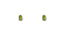 Pair of Peridot Radiance 18k Gold Pear-Shaped Earrings in art gold jewelry design