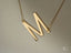 Gold letter M initial letter pendant necklace with box chain for personalized jewelry
