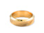 Radiant Horizon Wedding Band in 14k gold with textured diagonal pattern, classic fit