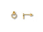 Radiant Love 18k Gold Heart Drop Earrings with sparkling CZ accents