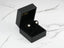 Radiant Luxe 18k Gold Square CZ Stud Earrings in elegant black jewelry box