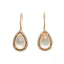 Radiant Rainbow Crystal Earrings with Diamonds in 18k Gold from Art Gold Jewelry.