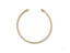 Gold and silver twisted open-ended necklace in exquisite 18k solid gold design