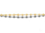 Gold and pearl bracelet with spring ring clasp and alternating round beads