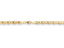Gold Mariner Link Chain in Regal Brilliance 18K Yellow Gold Piastrine Flat Necklace