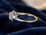 18K White Gold Engagement Ring 3 Center Diamonds Total Diamond Weght 0