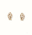 18k rose gold champagne diamond earrings with 1.32ct diamonds showcasing luxury and elegance.