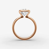 Demi cushion diamond setting in gold, view 8