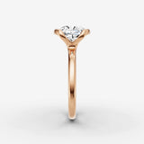 Demi cushion diamond setting in gold, view 11