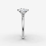 Demi cushion diamond setting in gold, view 17