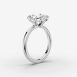 Demi cushion diamond setting in gold, view 16