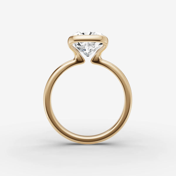 Demi Cushion ring setting, view 2