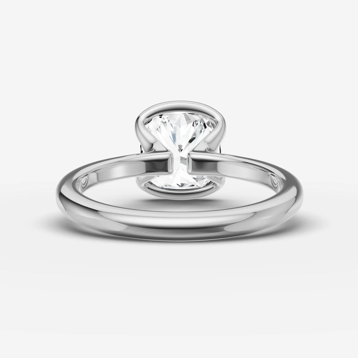 Demi cushion diamond setting in gold, view 18