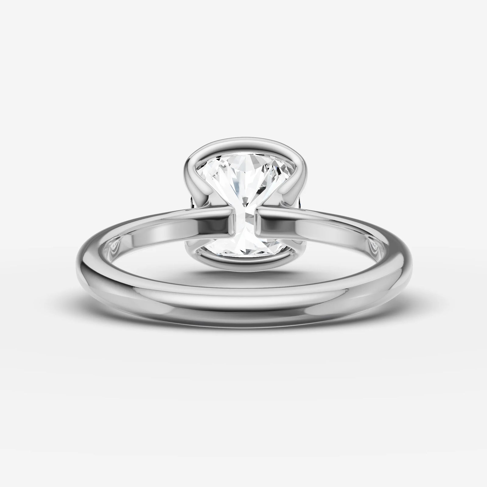 Demi cushion diamond setting in gold, view 18