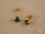 18k Gold Sapphire Stud Earrings featuring oval-cut sapphires and elegant design