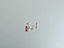 Silver earrings with red gemstones from Scarlet Whispers in 18K white gold ruby design