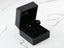 Square Ruby Stud Earrings in a Black Jewelry Box - Scarlet Whispers White Gold Ruby Jewelry