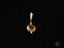 Gold pendant with round smoky quartz gemstone from Smoked Crystal Luxe collection