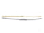 Gold chain double link bracelet with customizable rectangular plate in solid 18k gold