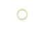 Simple 14k gold wedding band with white interior band from Solitaire Grace collection
