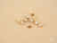 Elegant Stars Drop Earrings in art gold jewelry featuring certified 18k solid gold