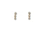 Elegant Stars Drop Earrings in Certified 18k Solid Gold with Crystal Accents