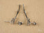 Silver branch earrings from Stellar Bloom in 18k White Gold with stunning gold diamond accents